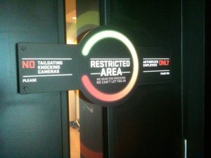 restricted area access denied
