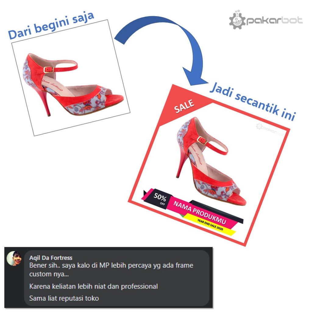 template frame foto produk